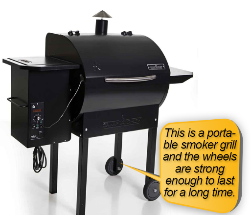 Camp Chef PG24 : castors, wheels
