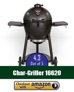 best charcoal smoker: Char-Griller 16620 Akorn Kamado Kooker Charcoal Barbecue Grill and Smoker, Black review