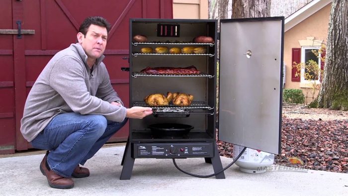 vertical gas smoker